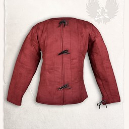 15th century gambeson Aulber, burgundy canvas - Celtic Webmerchant