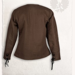 Linnen gambeson Aulber bruin - Celtic Webmerchant