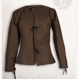 Linen gambeson Aulber brown - Celtic Webmerchant