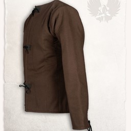 Linen Gambeson findes Aulber brun - Celtic Webmerchant