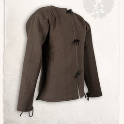 Linen Gambeson findes Aulber brun - Celtic Webmerchant