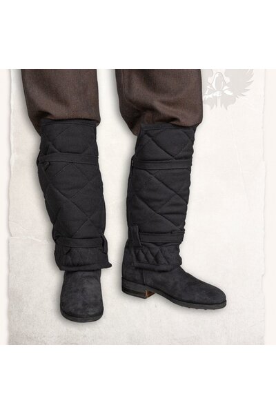Gambeson-Beinschienen Arthur schwarz - Celtic Webmerchant