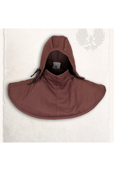 Cappuccio Gambeson e collare marrone Aulber - Celtic Webmerchant