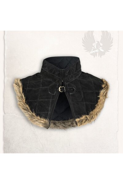 Gambeson collar Nimue wol black - Celtic Webmerchant