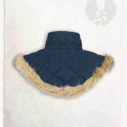 Gambeson collar Nimue wool blue - Celtic Webmerchant