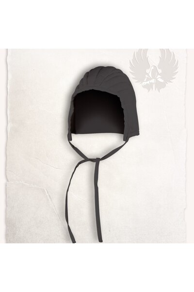 Arming cap gambeson Leopold cotton canvas black - Celtic Webmerchant