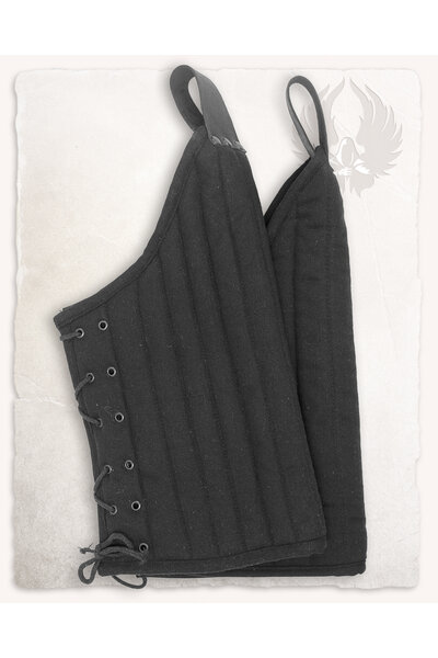 protectores de las piernas gambesón Leopold negro - Celtic Webmerchant