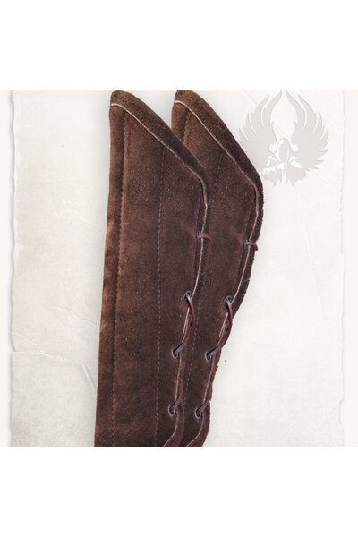 Gambeson armbeschermers Leopold suedeleer bruin - Celtic Webmerchant