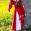 vestido bordado noble Loretta, rojo - Celtic Webmerchant