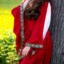 Edel bestickten Kleid Loretta, rot - Celtic Webmerchant