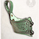 Mytholon Porte corne en cuir Castagir vert - Celtic Webmerchant