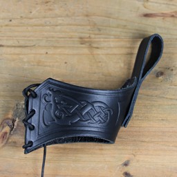 Porte corne en cuir Castagir noir - Celtic Webmerchant