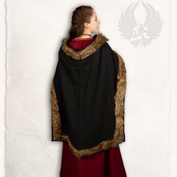 Viking cloak Bjorn black - Celtic Webmerchant