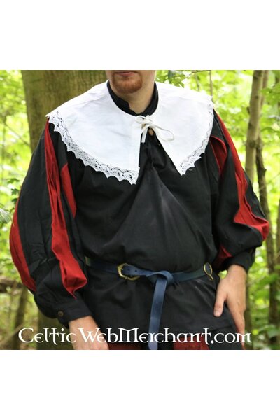 17de eeuwse kraag Leonard wit - Celtic Webmerchant
