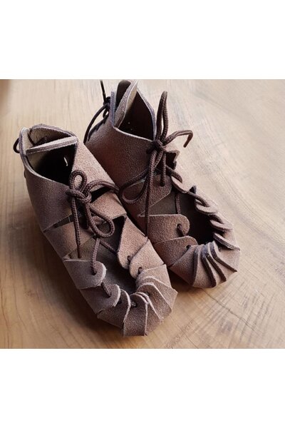 Eisenzeit Sandalen für Kinder braun - Celtic Webmerchant