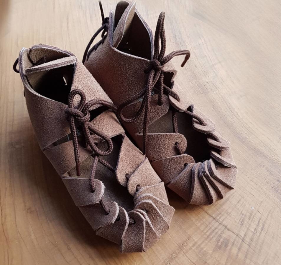 Iron Age sandals for kids brown - CelticWebMerchant.com