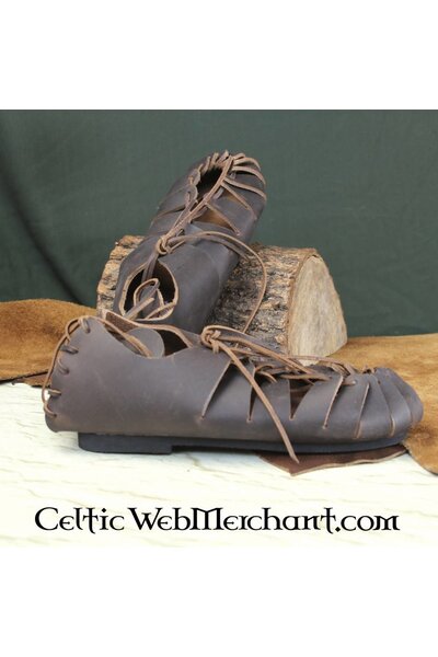 Leren ijzertijdsandalen bruin - Celtic Webmerchant