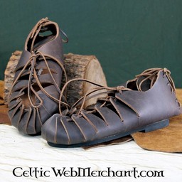 Leather Iron Age sandals brown - Celtic Webmerchant