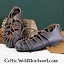 Leather Iron Age sandals brown - Celtic Webmerchant