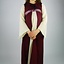 Kleid des Mädchens Ariane, weiß-rot - Celtic Webmerchant