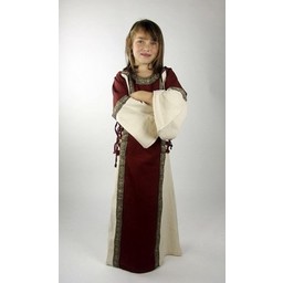 Girl's dress Cleena red-white - Celtic Webmerchant