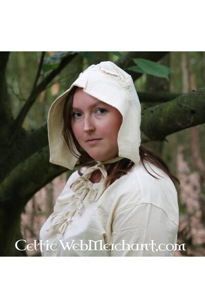 Cuffia medievale bianca - Celtic Webmerchant