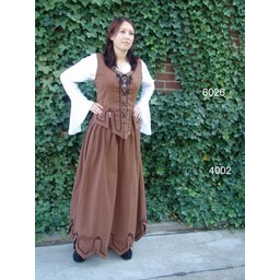 Doblete medieval Christine marrón oscuro - Celtic Webmerchant