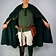 Leonardo Carbone Medieval cloak Karen blue - Celtic Webmerchant