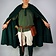 Leonardo Carbone Średniowieczny płaszcz Karen brązowy - Celtic Webmerchant