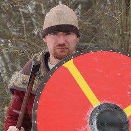 Birka hat herringbone motif, brown - Celtic Webmerchant