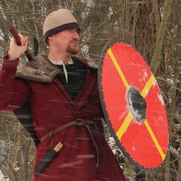 Birka hat herringbone motif, brown - Celtic Webmerchant