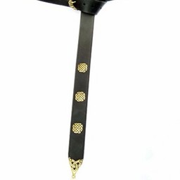 Belt Borre style deluxe, black - Celtic Webmerchant