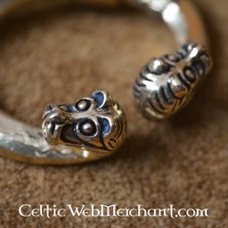 peroné anillo con cabezas de animales, Haithabu, bronce - Celtic Webmerchant