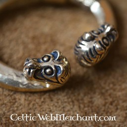 Ring fibula med dyrehoveder, Hedeby, bronze - Celtic Webmerchant