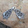 Pewter cloak clasp with Midgard snake