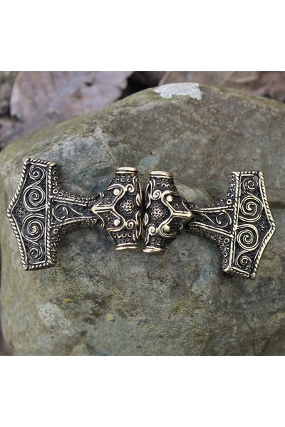 Mantello chiusura Martello di Thor, bronzo - Celtic Webmerchant