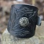 Bracelet en cuir celtique avec des boucles, noir - Celtic Webmerchant