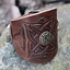 Celtic læderarmbånd med spænder, brun - Celtic Webmerchant