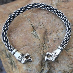 Bracelet Oseberg Viking L, argentait - Celtic Webmerchant