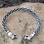 Oseberg Viking bracelet S, silvered - Celtic Webmerchant