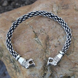 Oseberg Viking bracelet S, argentait - Celtic Webmerchant