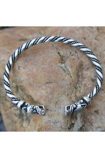 Wikingowa bransoleta Gotland, posrebrzana - Celtic Webmerchant
