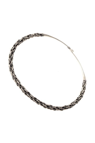 Viking torque Szwecji, posrebrzane - Celtic Webmerchant