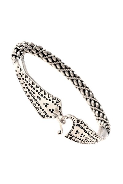 Brazalete vikingo Malvik plateada - Celtic Webmerchant