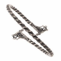 Viking braccialetto braccio Haithabu argentato - Celtic Webmerchant