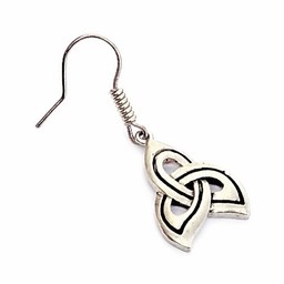 Boucles d'oreilles celtiques trisquelion, argentait - Celtic Webmerchant