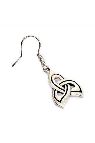 Keltiska örhängen trisquelion, försilvrade - Celtic Webmerchant