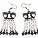 Boucles d'oreilles Viking avec des chevaux, argentait - Celtic Webmerchant