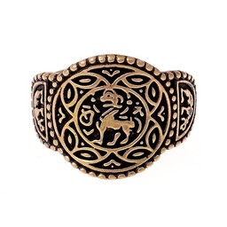 Bague Saxon bronze Aethelswith - Celtic Webmerchant