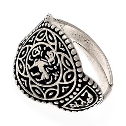 Angelsächsische Ring Aethelswith versilbert - Celtic Webmerchant